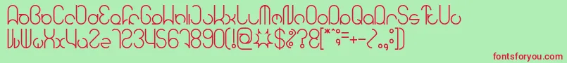 HENDERSON Font – Red Fonts on Green Background