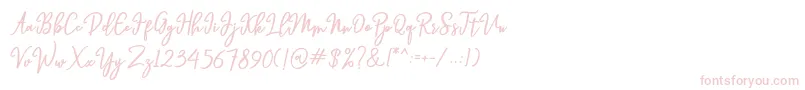 Hendryan-Schriftart – Rosa Schriften