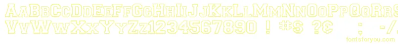 Collegiateoutlineflf Font – Yellow Fonts