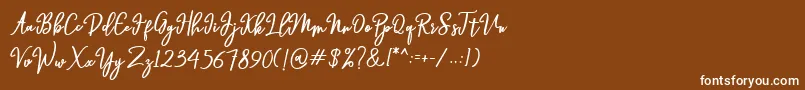 Подробнее о шрифте Hendryan Шрифт Hendryan – белые шрифты на коричневом фоне