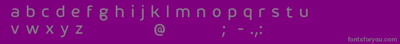 Henorias Font – Gray Fonts on Purple Background