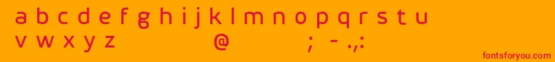 Henoriasフォントについての詳細 フォントHenorias – オレンジの背景に赤い文字