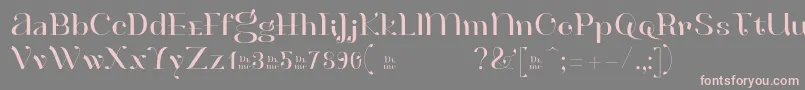 HenriModeste Demo Font – Pink Fonts on Gray Background