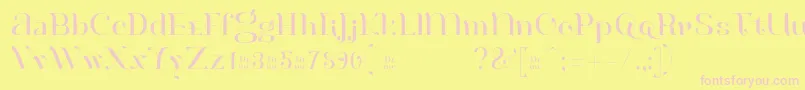 HenriModeste Demo Font – Pink Fonts on Yellow Background