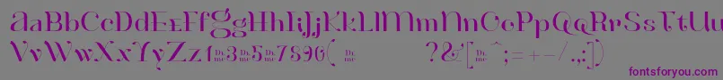 HenriModeste Demo-Schriftart – Violette Schriften auf grauem Hintergrund