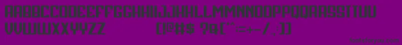 HenshinSansBoldDemo Font – Black Fonts on Purple Background