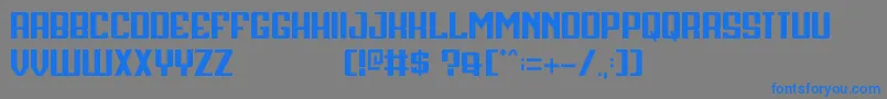 HenshinSansBoldDemo Font – Blue Fonts on Gray Background