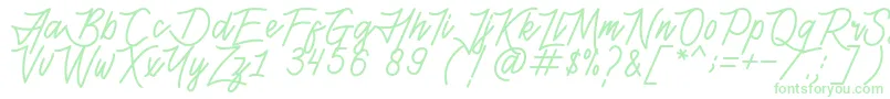 HenshinScriptPersonalUse Font – Green Fonts