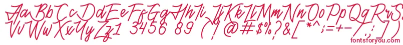 HenshinScriptPersonalUse Font – Red Fonts