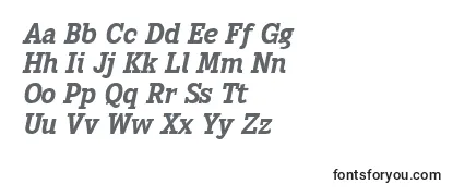 Heptal Bold Italic-fontti