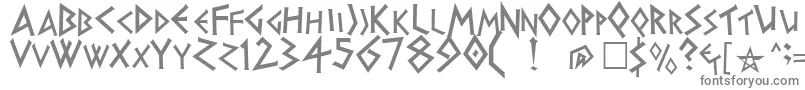 フォントHERAKLES – 白い背景に灰色の文字