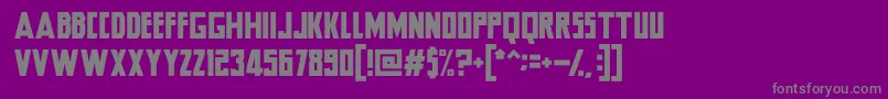 Hero Font – Gray Fonts on Purple Background