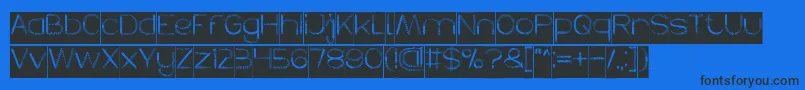 HERBALISM Inverse Font – Black Fonts on Blue Background