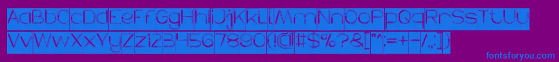 HERBALISM Inverse Font – Blue Fonts on Purple Background