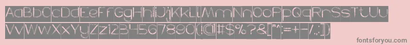 HERBALISM Inverse Font – Gray Fonts on Pink Background