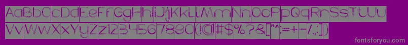 HERBALISM Inverse-Schriftart – Graue Schriften auf violettem Hintergrund
