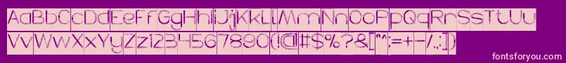 HERBALISM Inverse Font – Pink Fonts on Purple Background