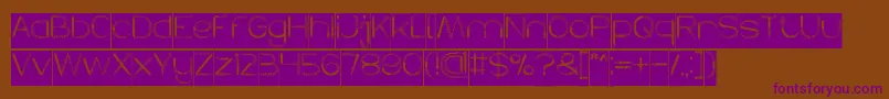 HERBALISM Inverse Font – Purple Fonts on Brown Background