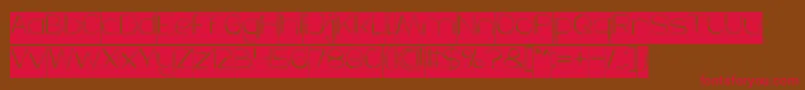 HERBALISM Inverse Font – Red Fonts on Brown Background