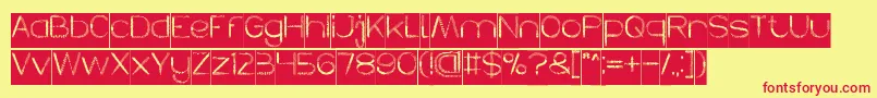HERBALISM Inverse Font – Red Fonts on Yellow Background