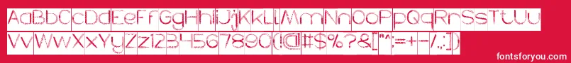 HERBALISM Inverse Font – White Fonts on Red Background