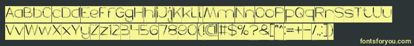 HERBALISM Inverse Font – Yellow Fonts on Black Background