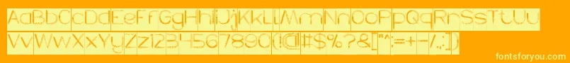 HERBALISM Inverse Font – Yellow Fonts on Orange Background