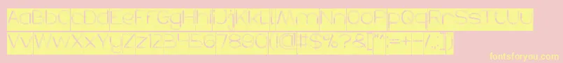 HERBALISM Inverse Font – Yellow Fonts on Pink Background