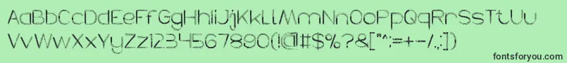 HERBALISM Font – Black Fonts on Green Background