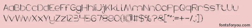 HERBALISM Font – Black Fonts on Pink Background