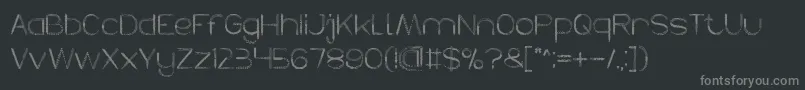 HERBALISM Font – Gray Fonts on Black Background