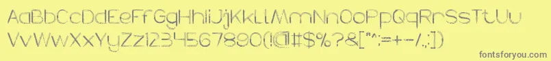 HERBALISM Font – Gray Fonts on Yellow Background