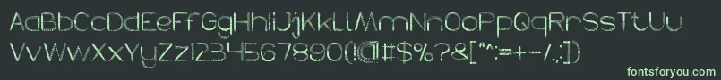 HERBALISM Font – Green Fonts on Black Background