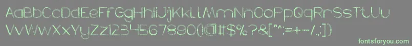 HERBALISM Font – Green Fonts on Gray Background