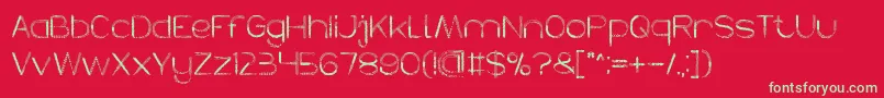 HERBALISM Font – Green Fonts on Red Background