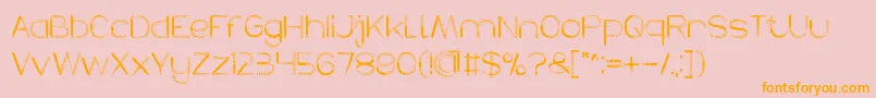 HERBALISM Font – Orange Fonts on Pink Background