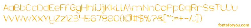 HERBALISM Font – Orange Fonts on White Background