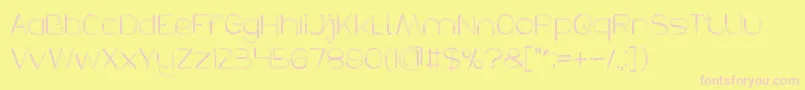 Więcej informacji o czcionce HERBALISM Czcionka HERBALISM – różowe czcionki na żółtym tle