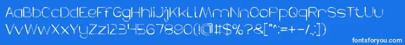 HERBALISM Font – White Fonts on Blue Background