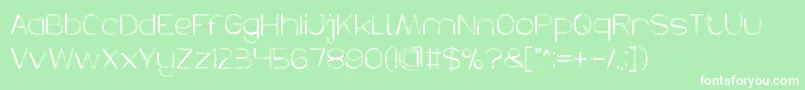 HERBALISM Font – White Fonts on Green Background