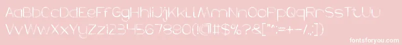 HERBALISM Font – White Fonts on Pink Background