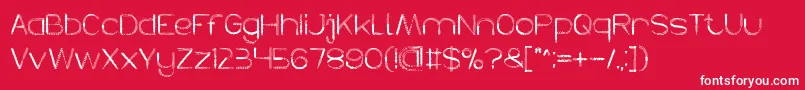 HERBALISM Font – White Fonts on Red Background