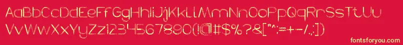 HERBALISM Font – Yellow Fonts on Red Background