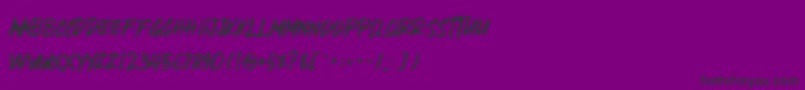 Herdrock Font – Black Fonts on Purple Background