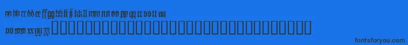 HERESY   Font – Black Fonts on Blue Background