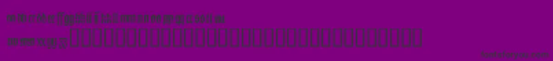 フォントHERESY   – 紫の背景に黒い文字