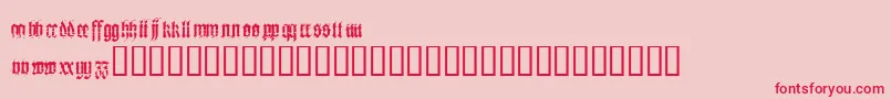 HERESY   Font – Red Fonts on Pink Background