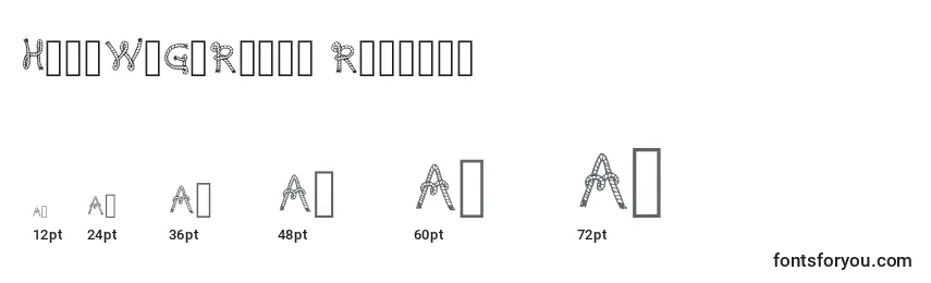 HereWeGoRodeo Regular Font Sizes