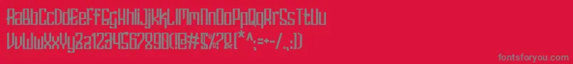HERISON Font – Gray Fonts on Red Background
