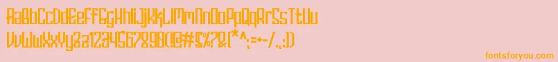 HERISON Font – Orange Fonts on Pink Background